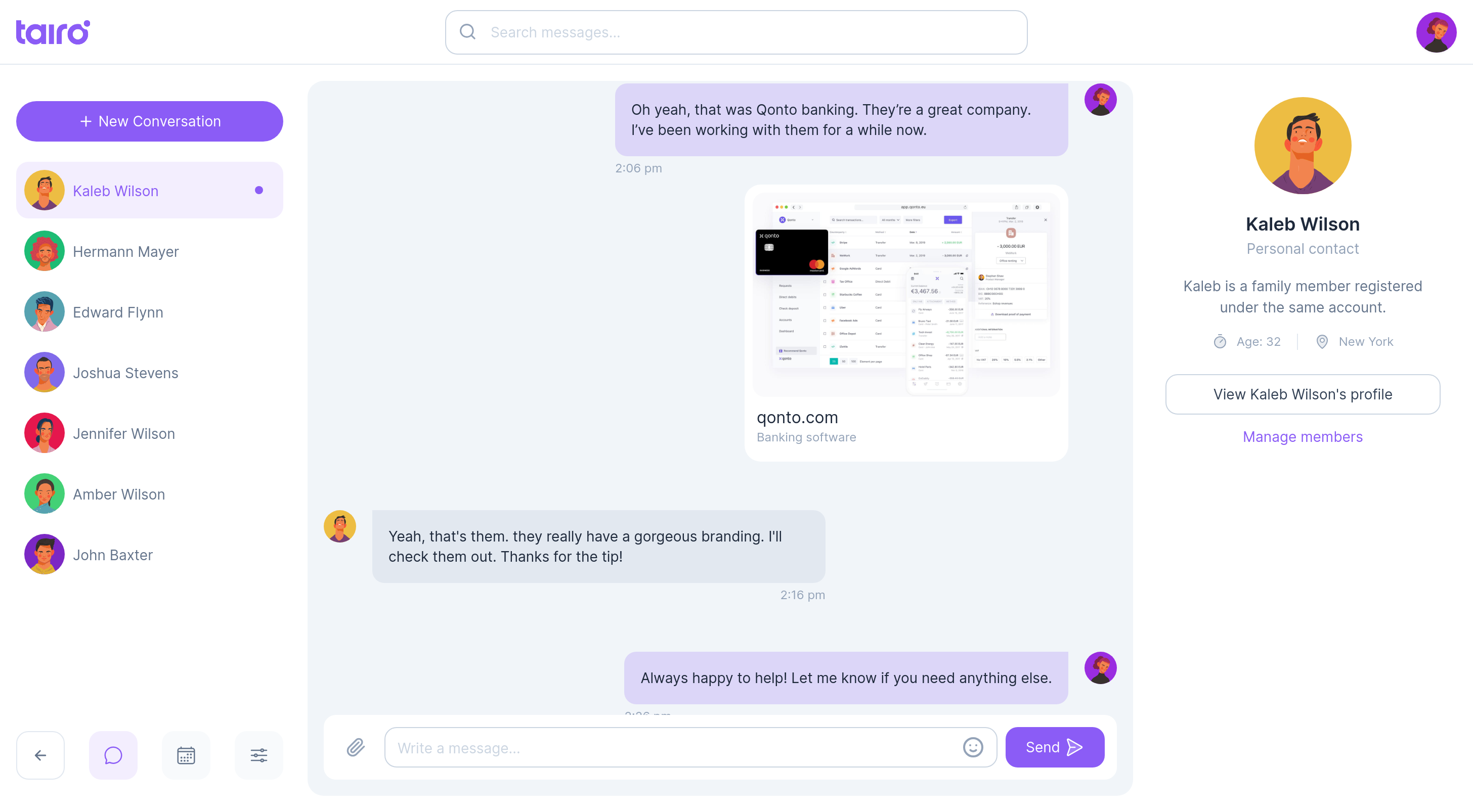 Tairo - Messaging app