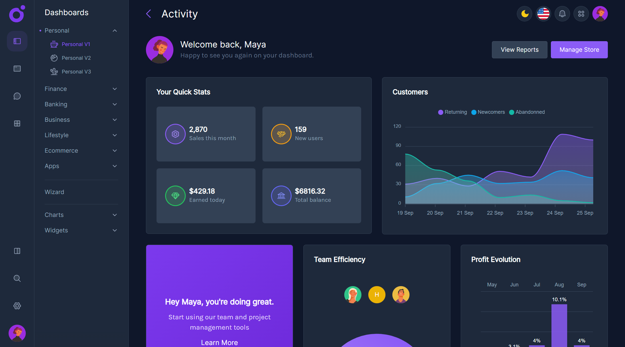 Tairo - Personal dashboard v1